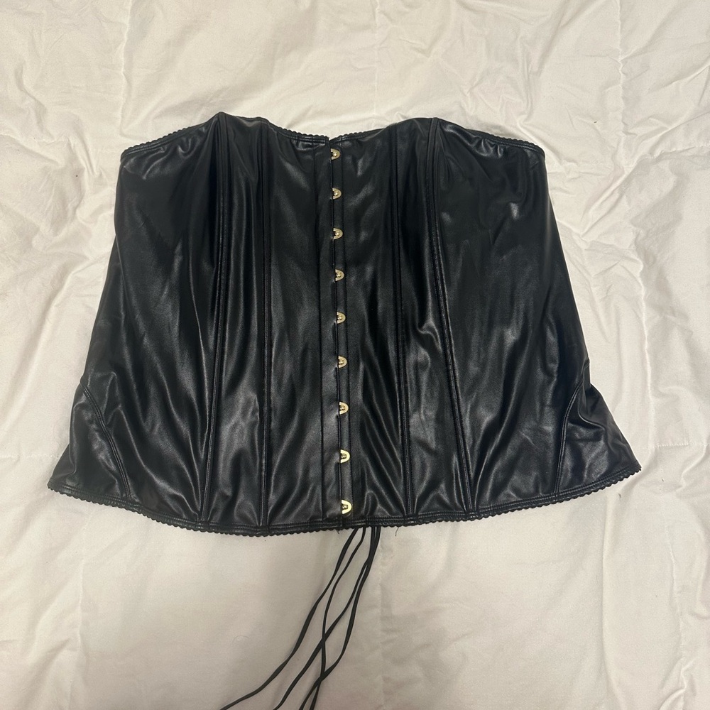 Elegant Black Corset Top